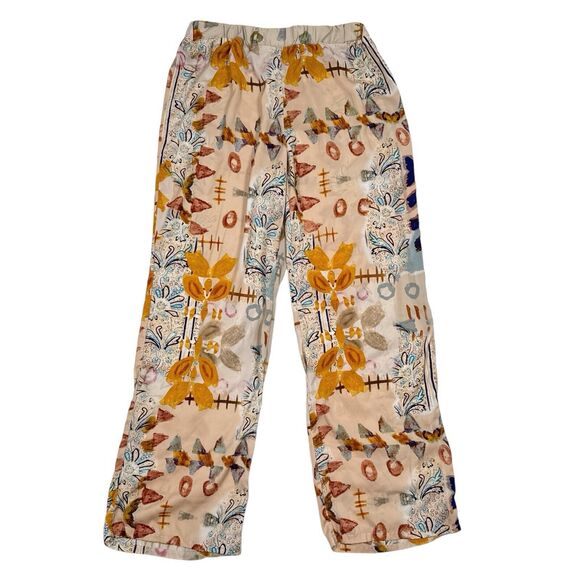 Anthropologie Eloise Pants Size 4‎ Elastic Waist Relaxed Fit Boho Casual Light - Picture 2 of 9